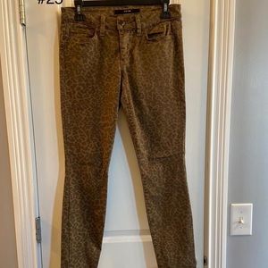 Joe’s Jeans Teak Leopard Print Skinny Jeans